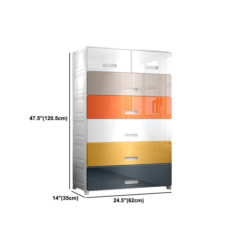 Plastic Storage Cabinet With Drawer Non-Hanging Armoire With Legs