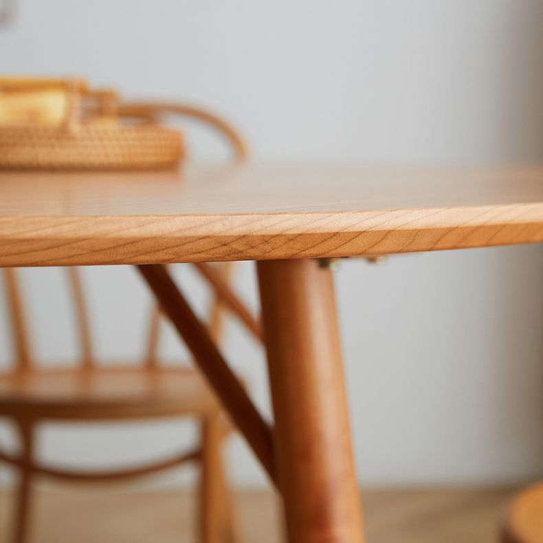 Massief houten dinettetafel van 1,20 meter, moderne eettafel rond voor thuis