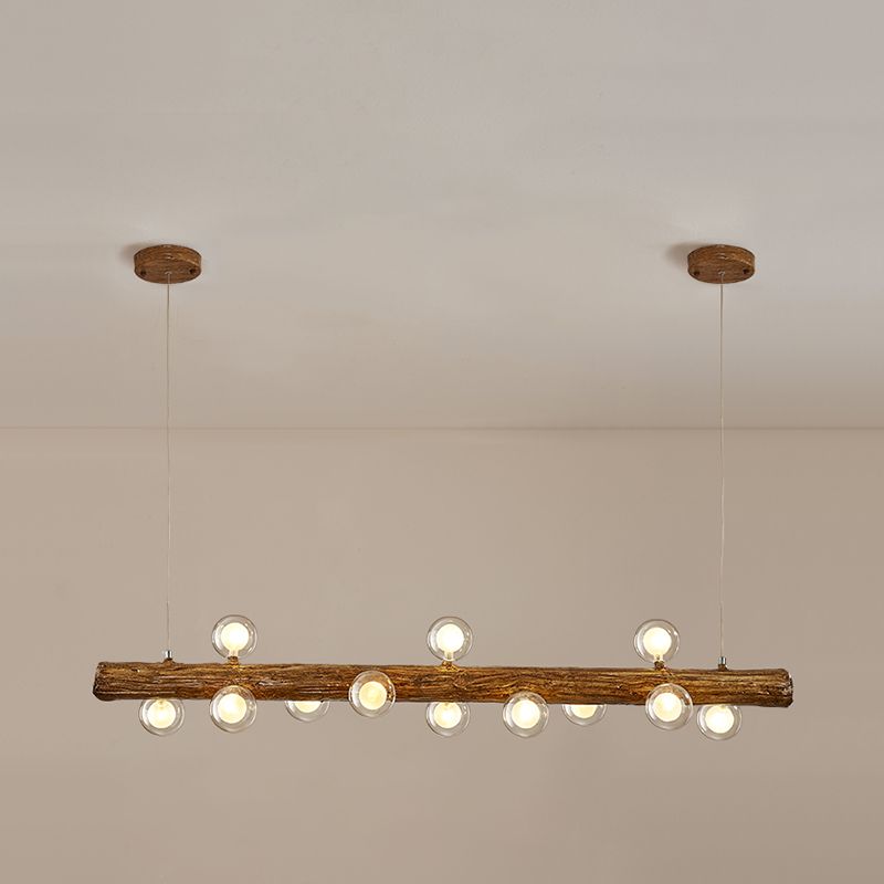 Accesorios de iluminación colgante de múltiples cabezas múltiples de araña con sombra de vidrio para comedor