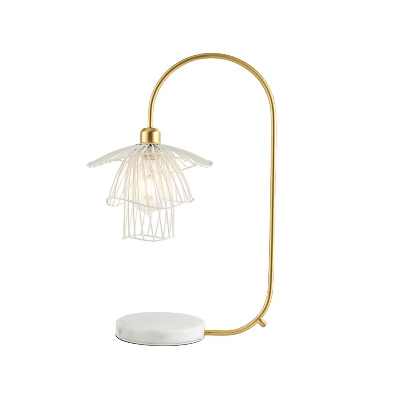 1-Licht-Schlafzimmer Nachttisch hell moderne schwarze/weiße Nachtbeleuchtung mit geometrischer Metallschatten