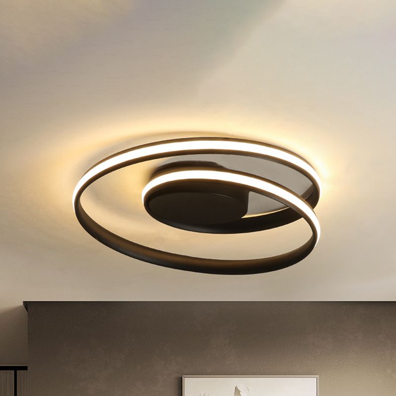 Lampada del soffitto a loop semplice LED acrilico Light di scarico largo da 18 "/23,5" in luce calda/bianca