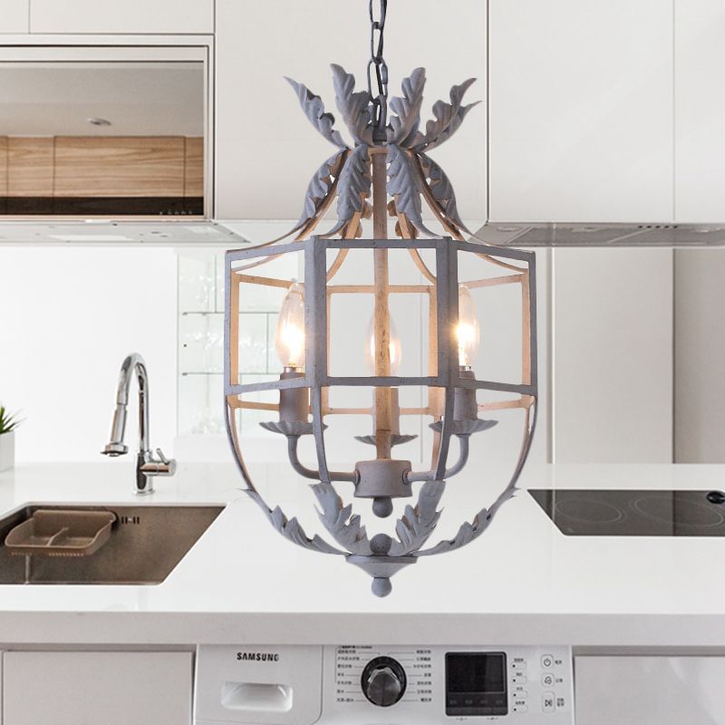 Lustre gris / blanc / or