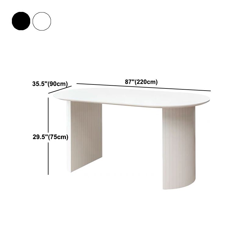 Mesa de comedor ovalado de madera de pino mesa ovalada de madera para comedor para comedor