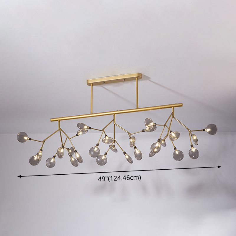 27 Lights Firefly Island Pendant Modern Acrylic Ceiling Lights for Dining Room