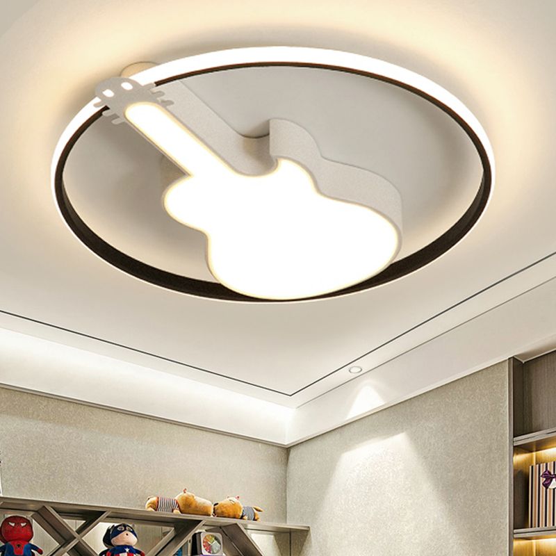 Circle Game Room Inbouwlamp met gitaar Acryl Creatieve LED-plafondlamp in snoepkleur