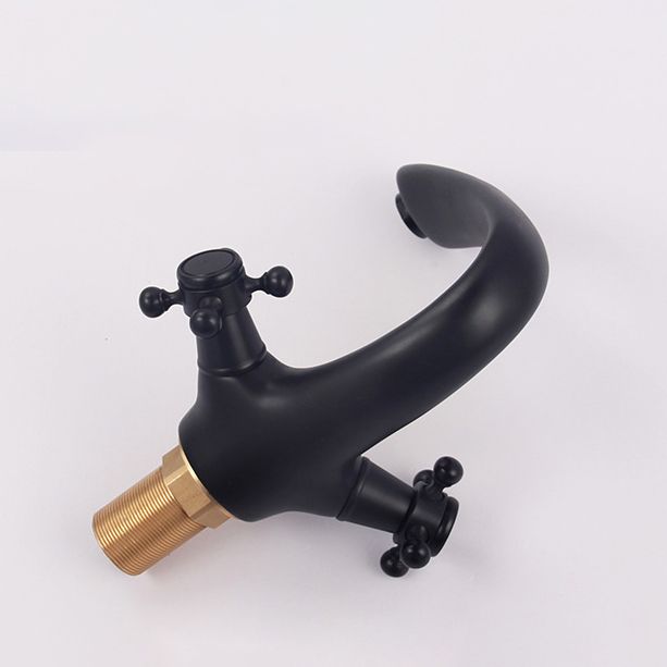 Glam Centerset Faucet 1 Hole Sink Faucet with 2 Cross Handles