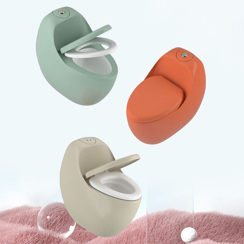 Siphon Jet Flush Toilet Floor Mounted All-In-One Urine Toilet