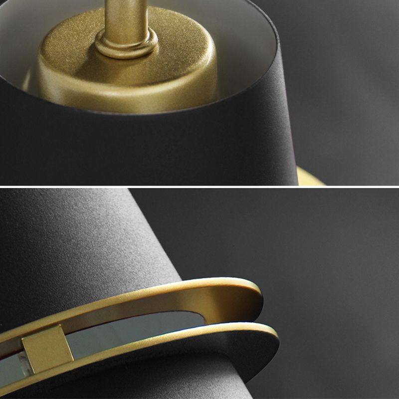 Lámparas de pared cónicas de estilo nórdico accesorios de iluminación de pared metálica para dormitorio