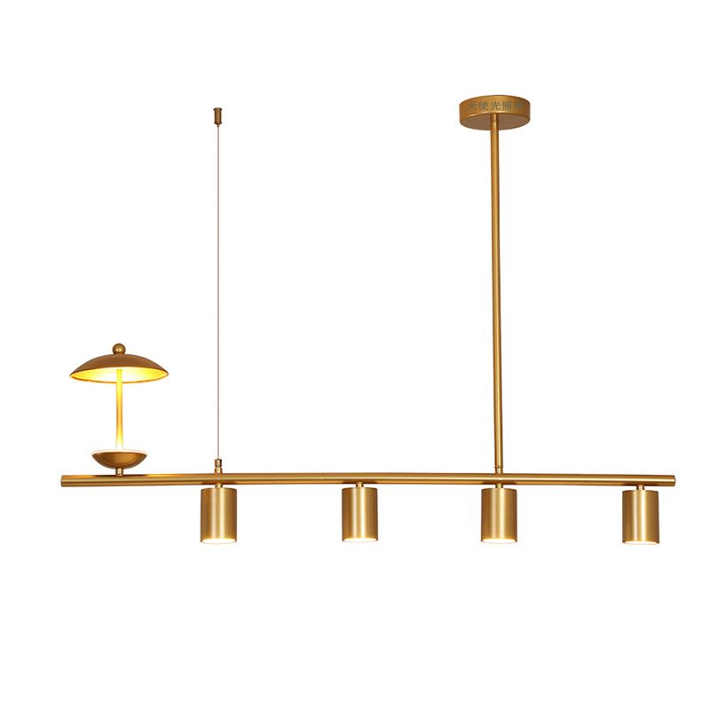 Lámpara de lámpara lineal moderna lámpara de lámpara múltiple iluminación de sala de vestíbulo