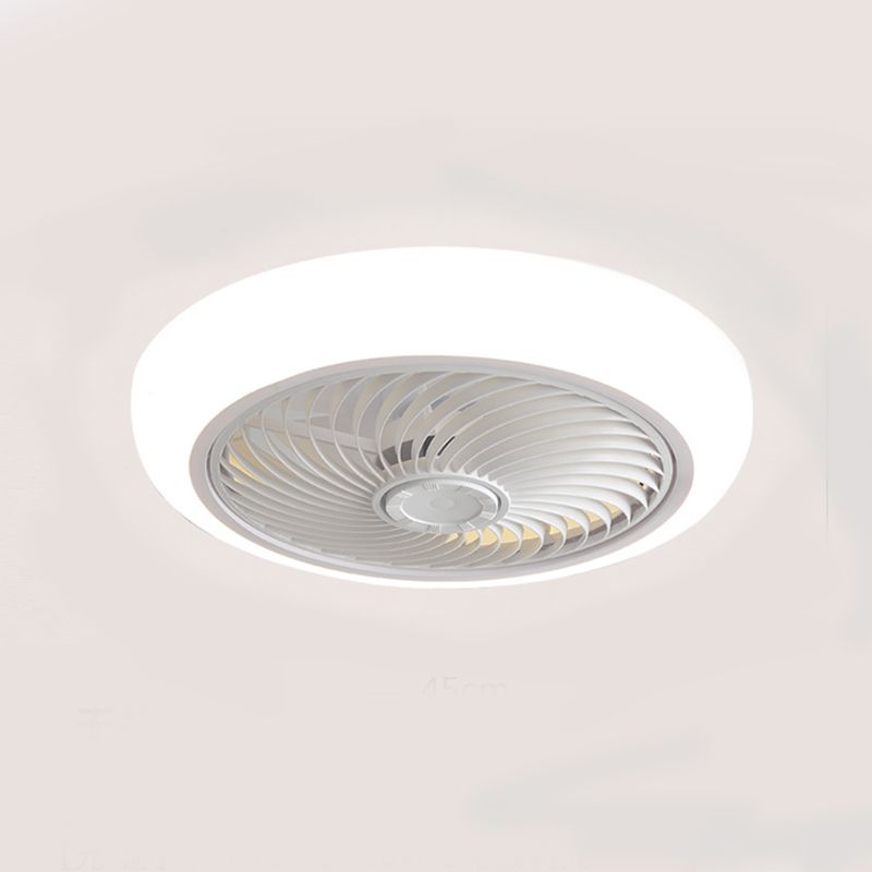 Stilvolle minimalistische runde Lüfterlampe Acryl Schlafzimmer LED SEMI BUSH MOUNT Deckenleuchte