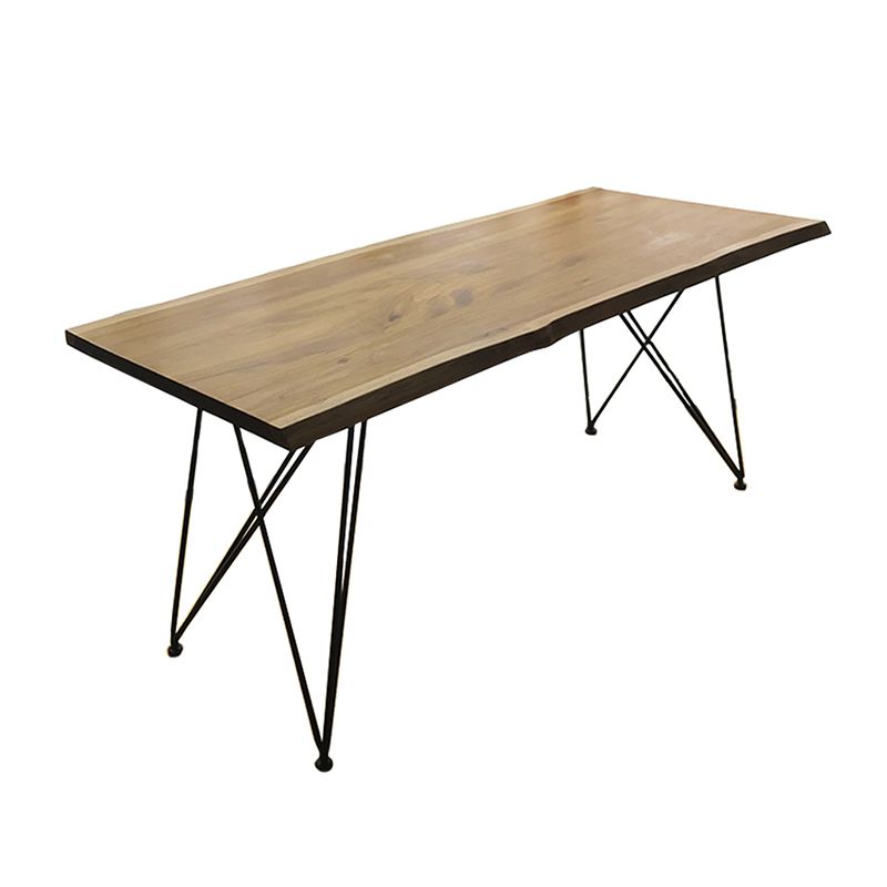 Wooden Table Industrial Style Simple Family Rectangular Dining Table