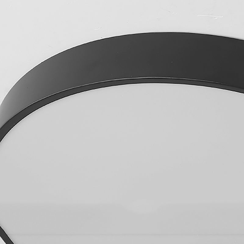 Black Contemporary Ceiling Mounted Light LED Flush Mount Ceiling Lighting Fixture