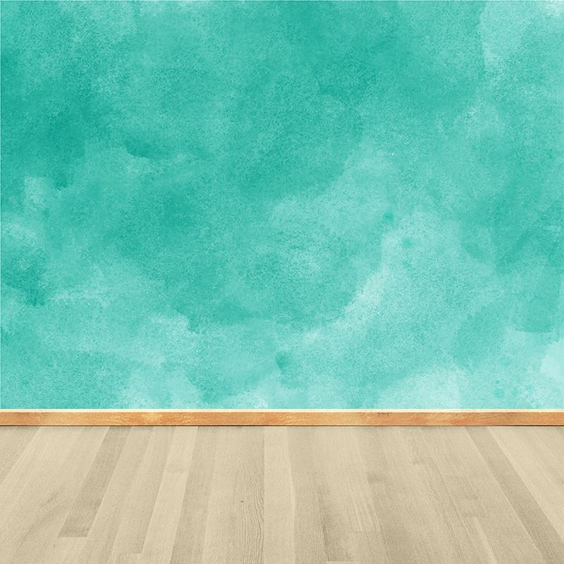 Modern Watercolor Mural Decal for Girls Bedroom Personalised Wall Art in Soft Color