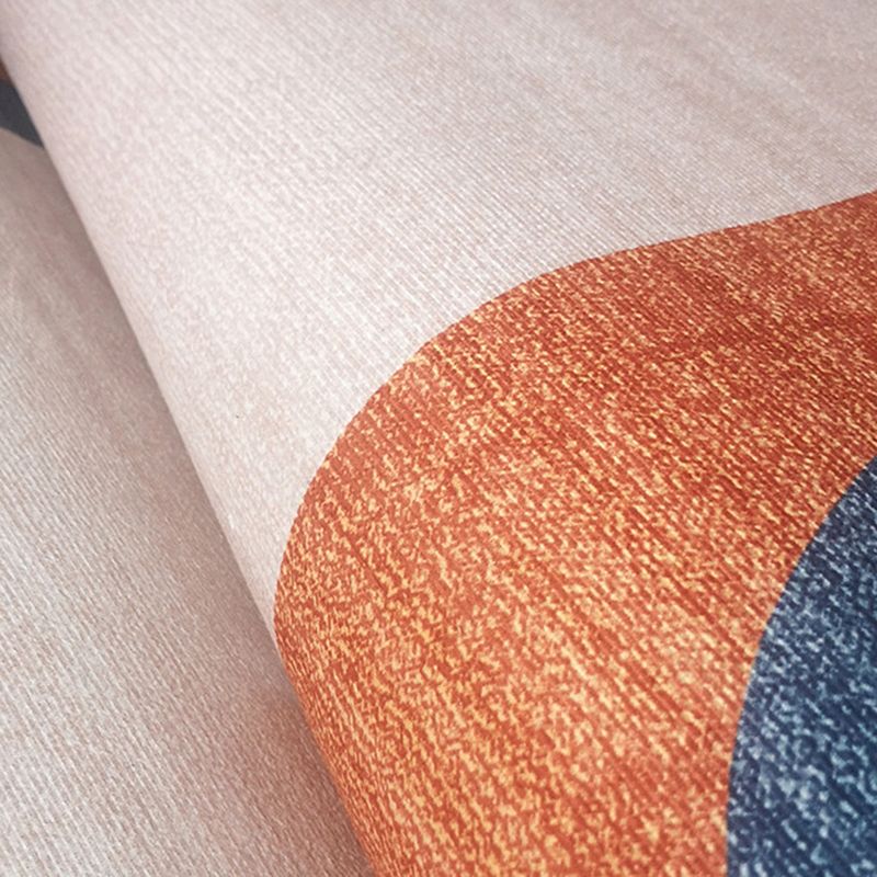 Nordic Pink Carpet Polyester Color Piece Area Carpet Washable Carpet for Living Room