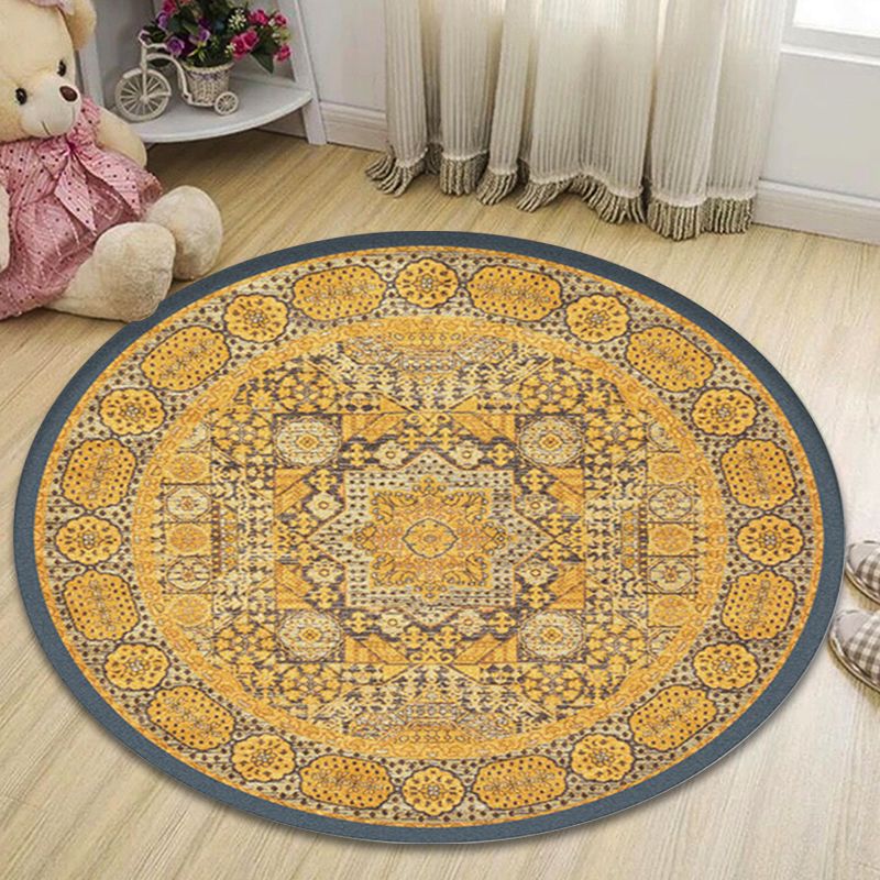 Shabby Tribal Rug Pastel Moroccan Rug Polypropylene Pet Friendly Non-Slip Carpet for Living Room