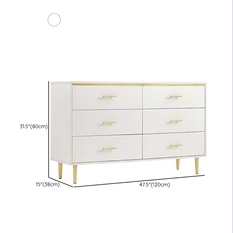 Wooden Chest Classic Glam Storage Chest Dresser with Drawers