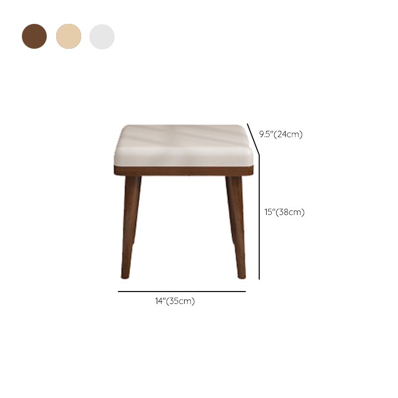 Modern Solid Wood Vanity Makeup Table Vanity Stool with Mirror