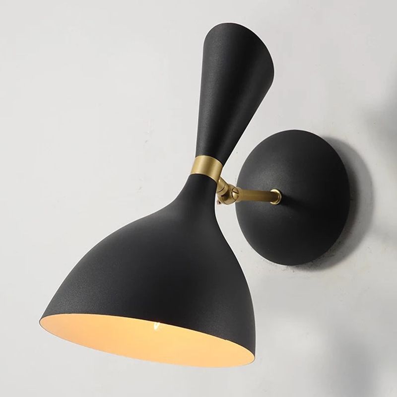 Estilo posmoderno Simplicidad metálica Simplicidad de pared de 11.8 pulgadas Altura Aliñada de iluminación de luz individual con brazo ajustable