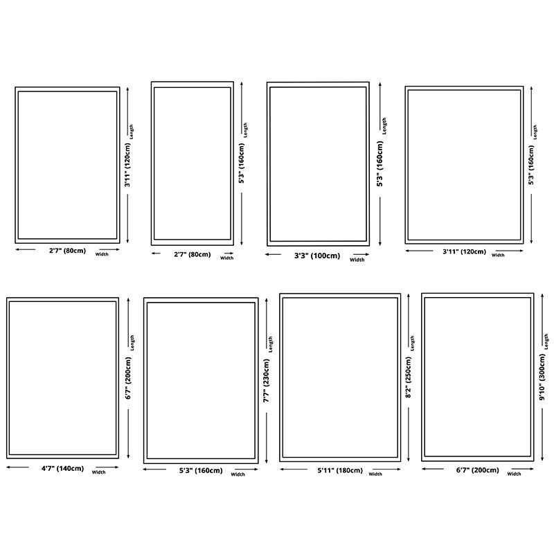 Couleur de couleur claire Décoration de maison Carpet Bohemian Tribal Totem Area Tapis Polyester avec tapis de support sans glissement