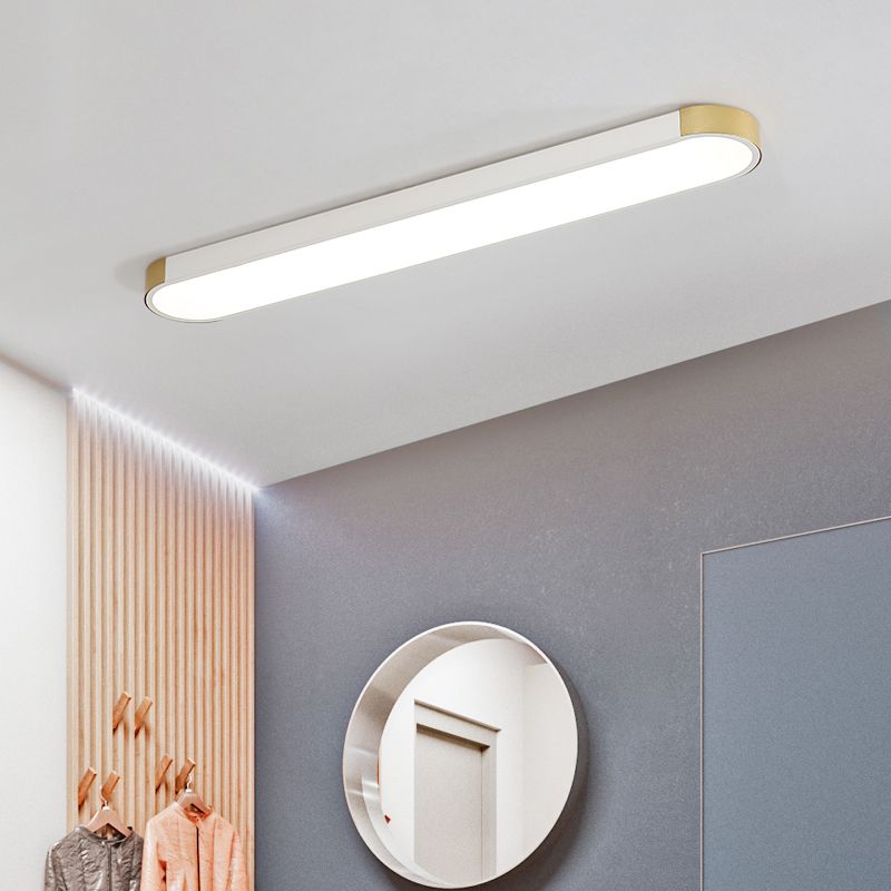 Lámpara de luz de geometría de montaje de techo de techo LED minimalista con tono acrílico para oficina