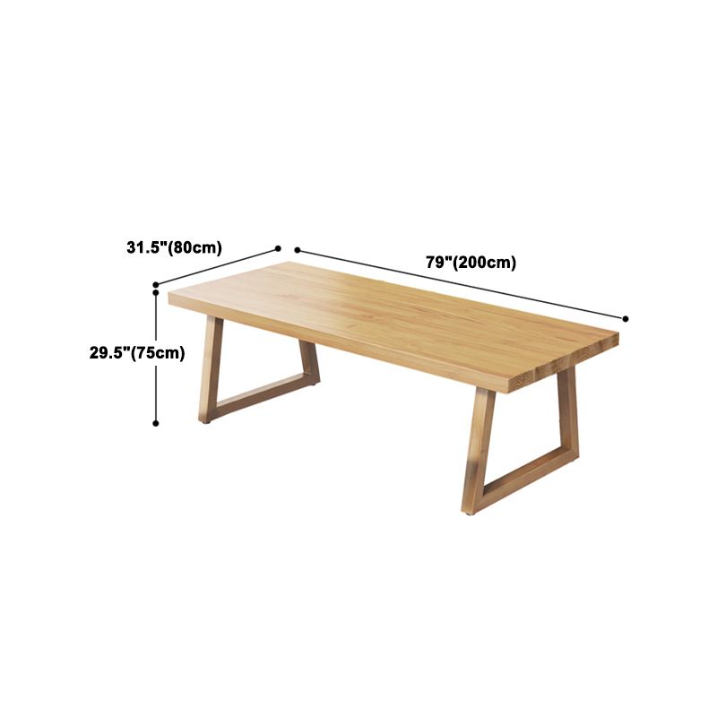 Modern Dining Set 1/2/4/5/7 Pieces Rectangle Pine Wood Dining Table for Dining Room