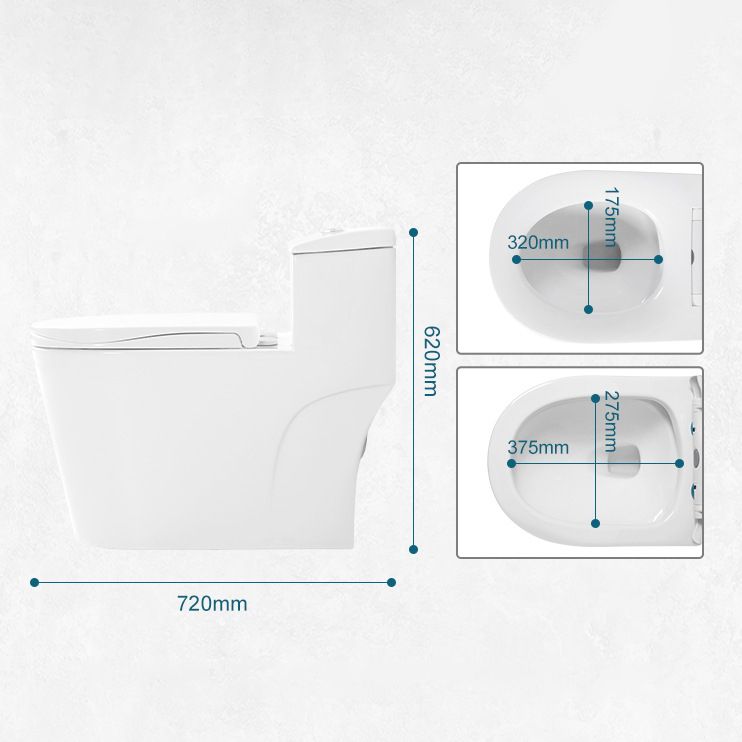 Modern Siphon Jet Toilet Bowl One Piece Bidet Toilet with Seat for Bathroom