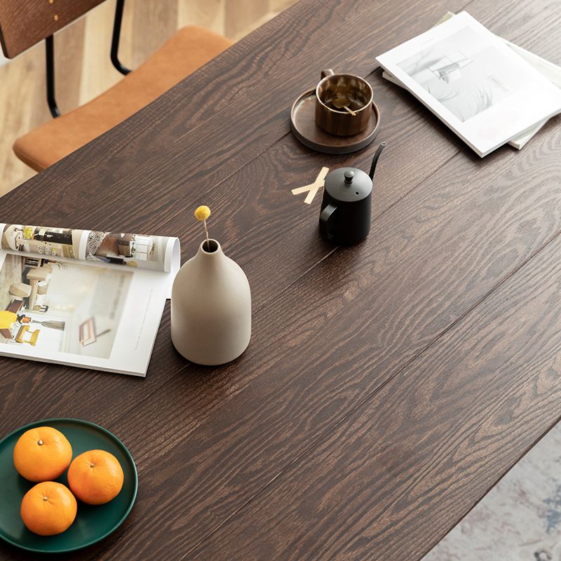 Table à manger en bois massif en chêne