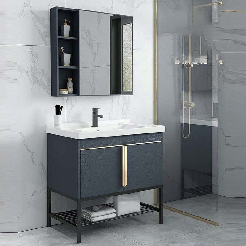 Modern Stainless Steel Bathroom Sink Vanity Faucet Included Vanity Sink