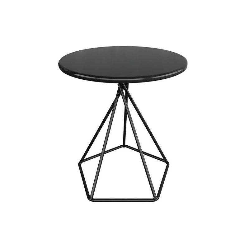 Mid-Century Modern Iron Coffee Table Cross Legs Cocktail Table for Home