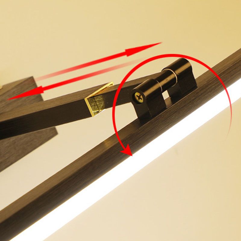 Acrylique linéaire de lampe murale applique minimalisme minimalisme luminaire luminaire pour la salle de bain