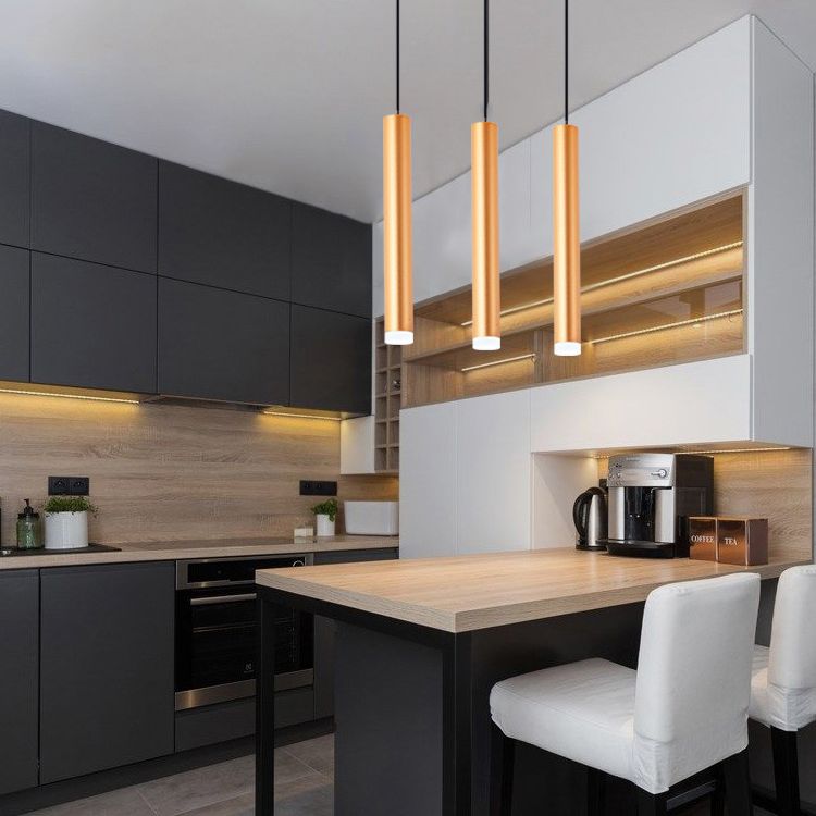 Pendre de tube en aluminium Minimalisme de lampal de plafond LED LED HORDING FOR POUR RABLÈME