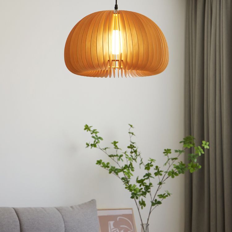 Techo moderno Carril colgante Luz de calabaza de madera Luz colgante para sala de estar para sala de estar