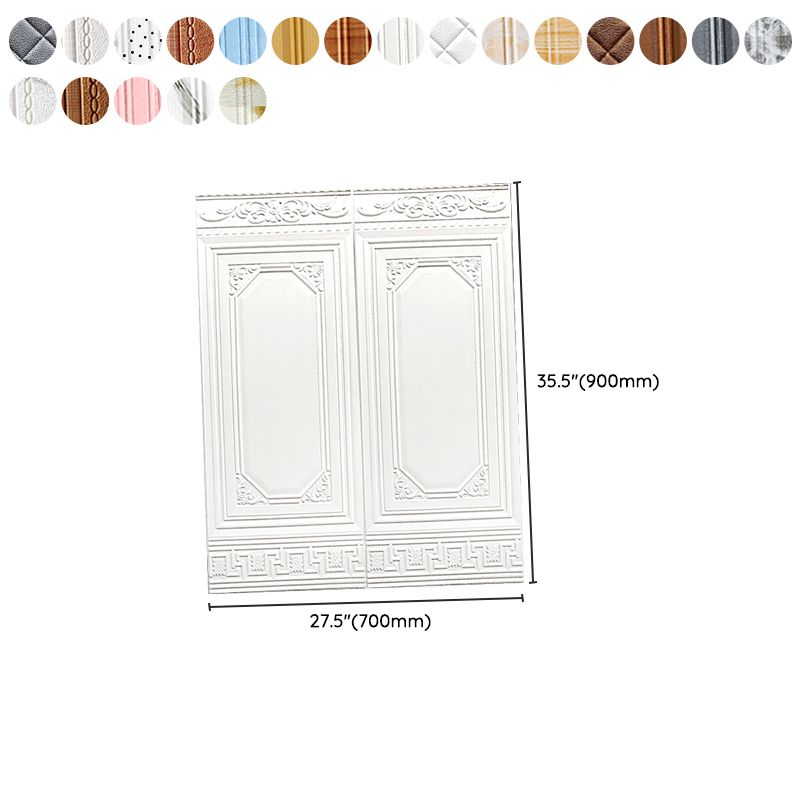 Contemporary Waterproof Wainscoting Peel and Stick Indoor Wallboard