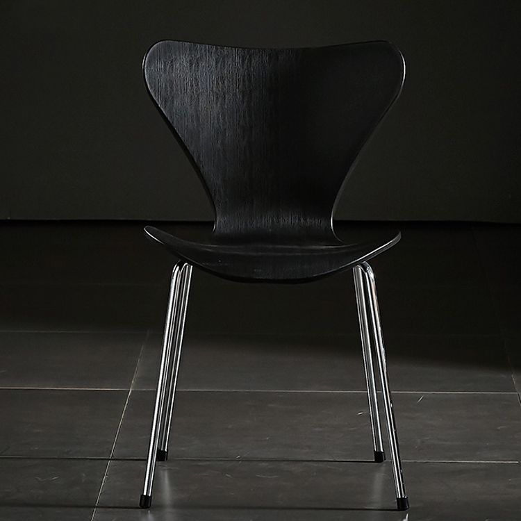 Sillas sin brazos para comedor con respaldo lateral, sillas laterales para comedor interior con patas de metal