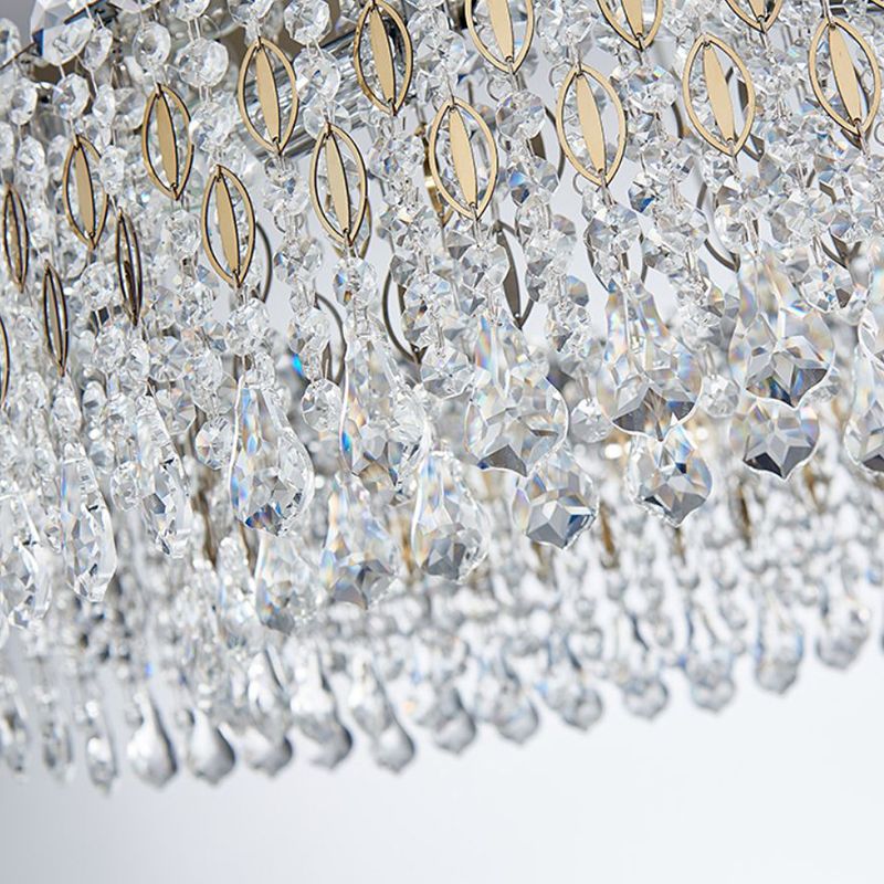 Contemporary Style Geometry Pendant Chandeliers Crystal Chandelier Lighting Fixtures