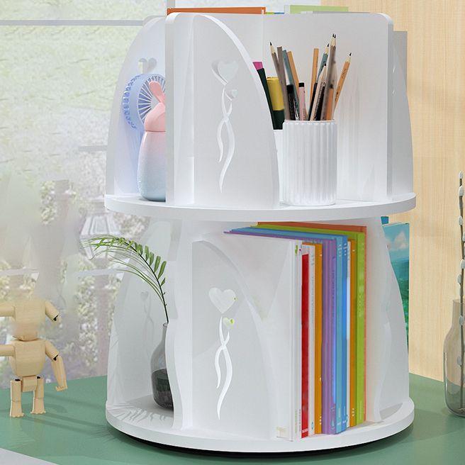 Engineered Wood Shelf Bookcase Contemporary Bookshelf for Office