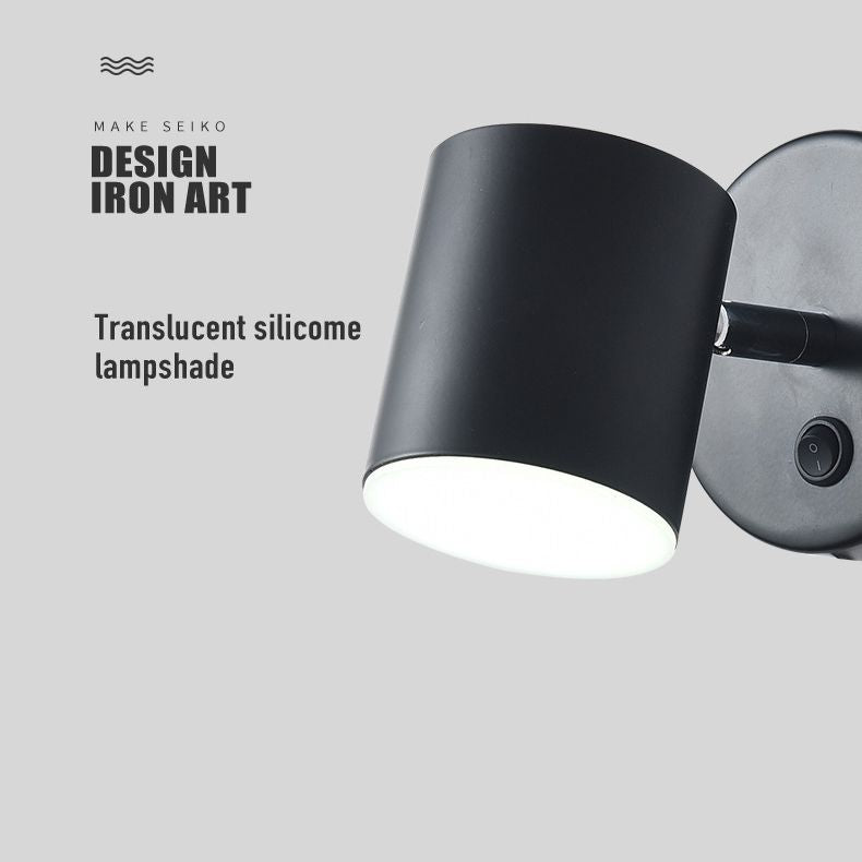 Luminaire à applique cylindrericale Métal de style moderne 1 appliques lumineuses