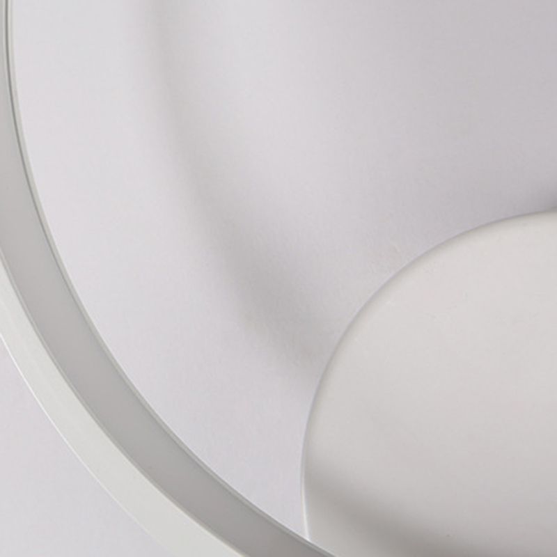 Contemporary LED Sconce Light Fixture Creative Metal Circle Shade Wall Lamp for Bedroom