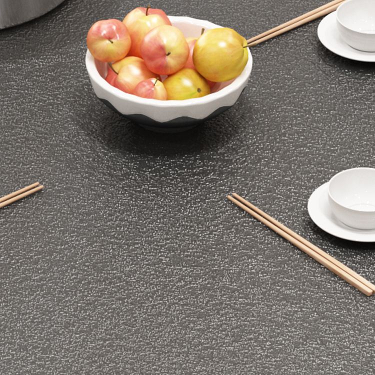 Modern Stone Rectangle Dining Table Rubber Wood Base for Dining Room
