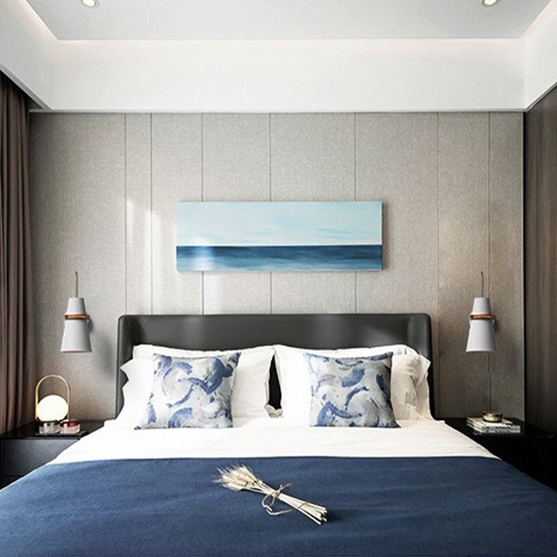 Modern Style Cone Shape Wall Sconce Metal 1 Light Sconces for Bathroom