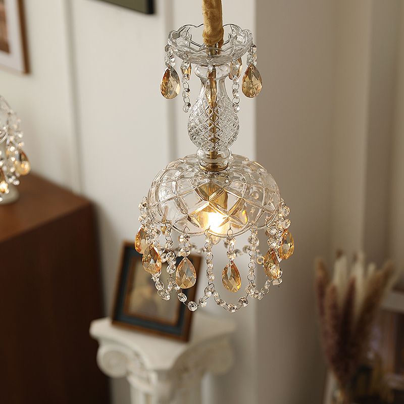 Topfabdeckung Schatten Hängende Beleuchtung moderner Stil Kristall 1 hängende Lampe für das Restaurant