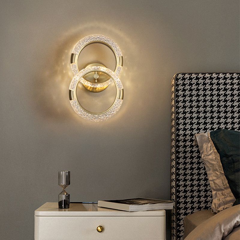 Modern Unique Shape Wall Mount Light Fixture Sconce Lamp in Gold