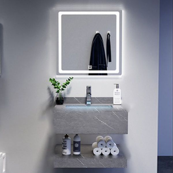 Modern Sink Vanity Wall Mounted Standard Bathroom Vanity with Mirror