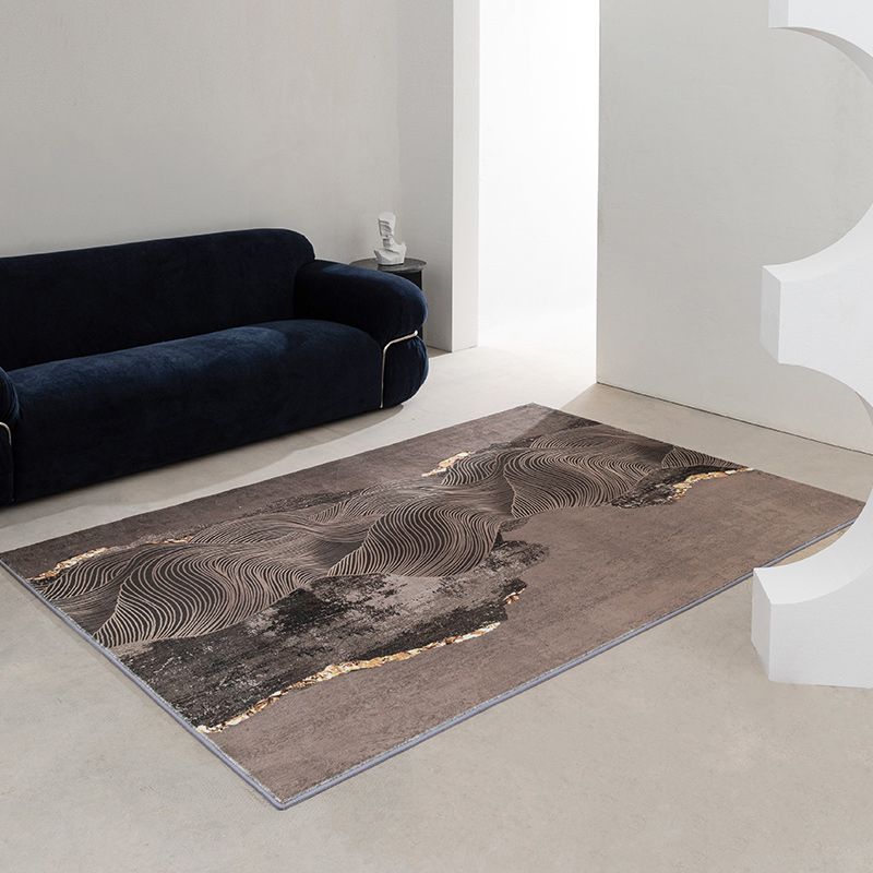 Stijlvol polyester tapijt abstract patroon binnen vloerkleurbestendig gebied tapijt voor woonkamer