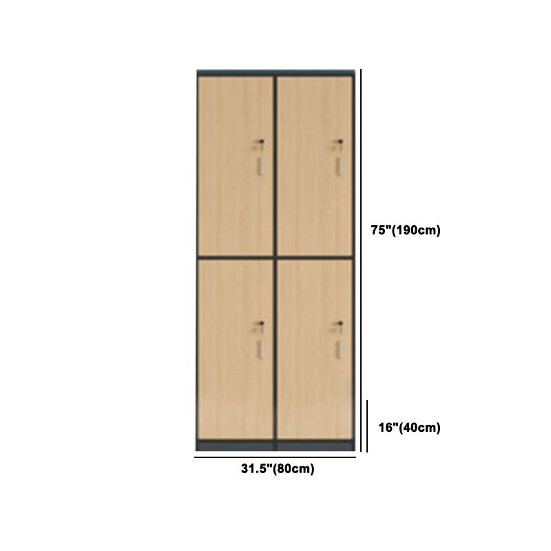 Modern Manufactured Wood Storage Cabinet Light Wood Finish Cabinet
