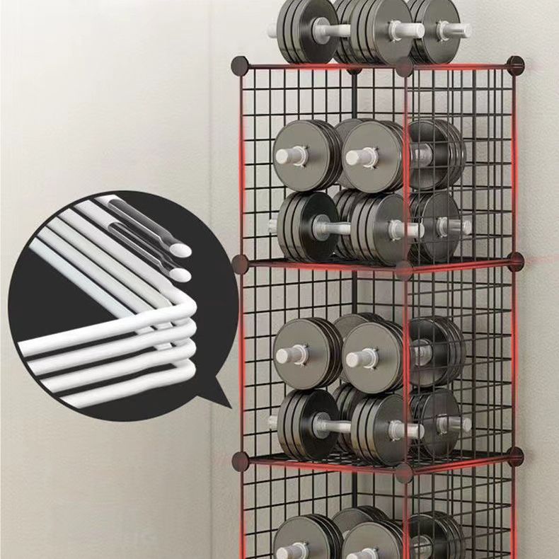 Contemporary Geometric Book Shelf 8.66" Wide Metal Shelf Bookcase