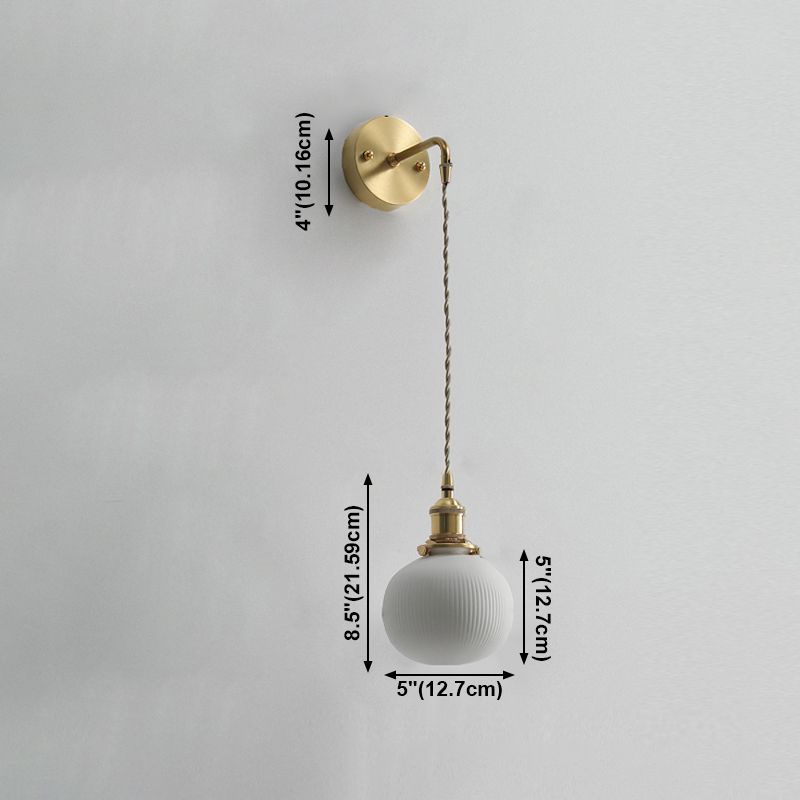 Modern de pared de cerámica Metal 1 1 de luz Medida de pared para sala de estar para sala de estar