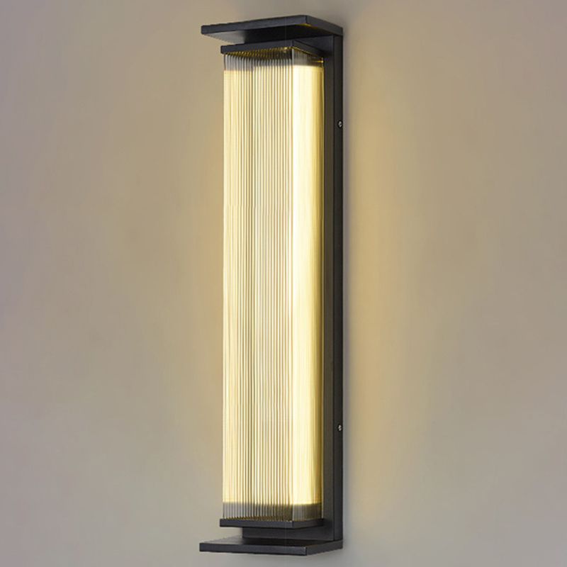 Metal Rectangle Wall Mount Lamp Simple 1 Light Wall Mounted Light Fixture