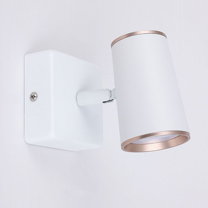 Contemporary Style Cylinder Wall Mounted Light Metal 1 Light Wall Mounted Lamp