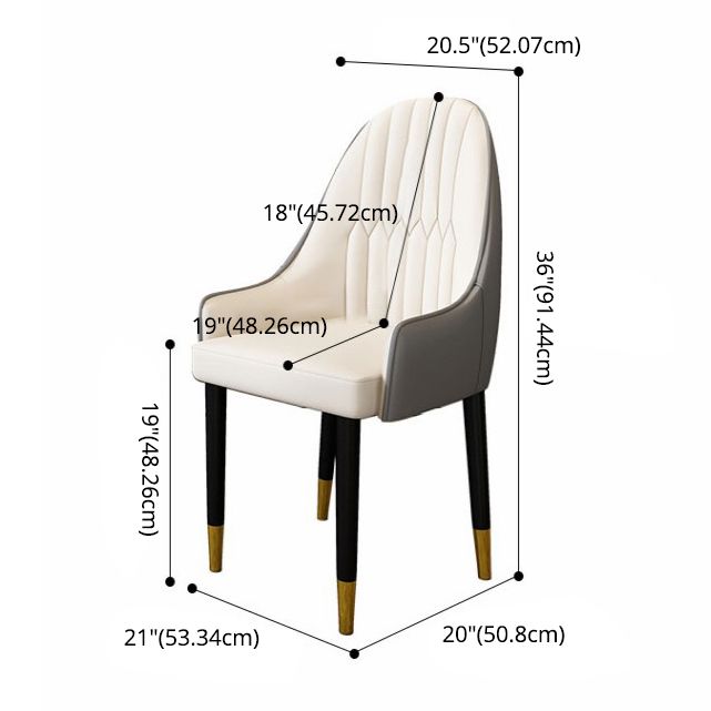 Scandinavian Metal Base Dining Table Rectangle Formal Dinette Set for Dining Room